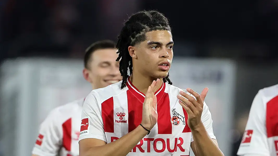 Jahmai Simpson-Pusey nach dem Spiel gegen Mainz. (Foto: Bucco)