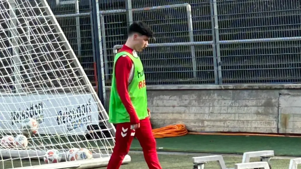 Felipe Chavez trainierte mit gestopfter Nase. (Foto: GEISSBLOG)