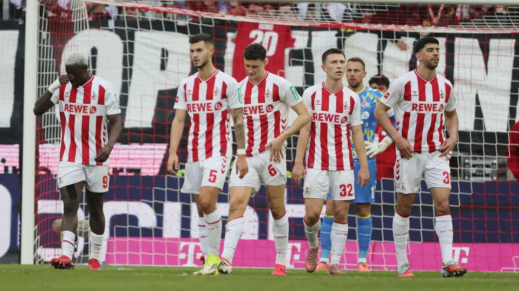 Gefrustete FC-Profis beim 1:2 gegen Leipzig. (Foto: Bucco)