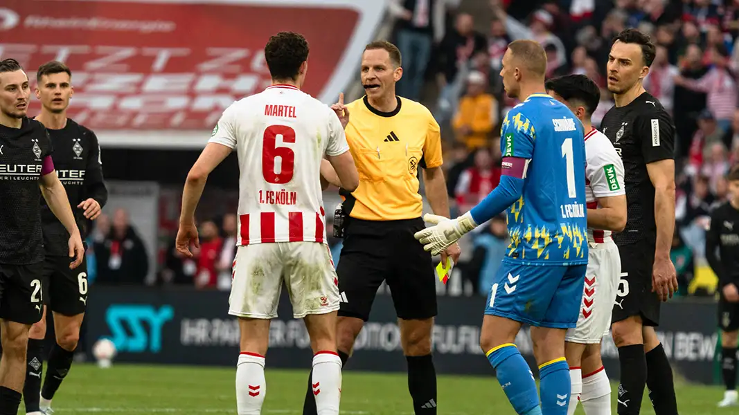 Eric Martel ist gegen Borussia Mönchengladbach vom Platz geflogen. (Foto: IMAGO / Steinsiek.ch)