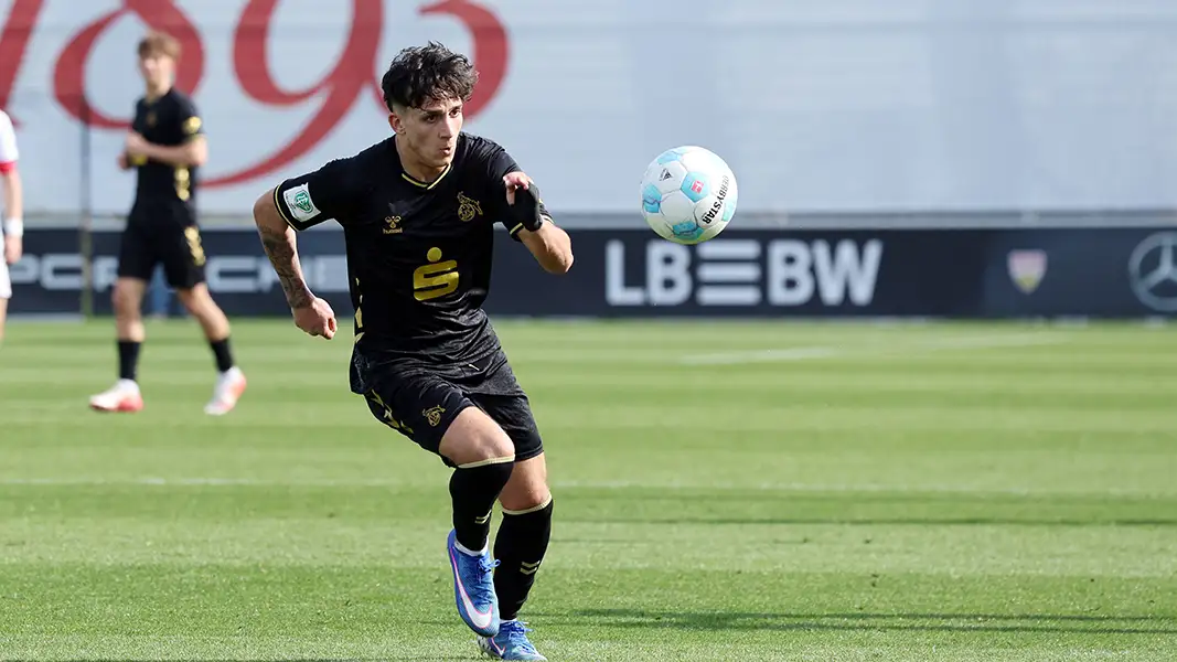 Jason Ponente-Ramirez will mit der U19 ins Pokal-Finale einziehen. (Foto: IMAGO / Sportfoto Rudel)