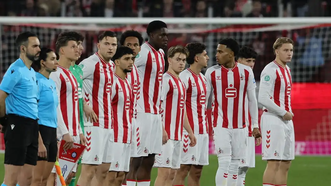 Die U19 des 1. FC Köln vor dem Spiel gegen Inter Mailand. (Foto: Bucco)
