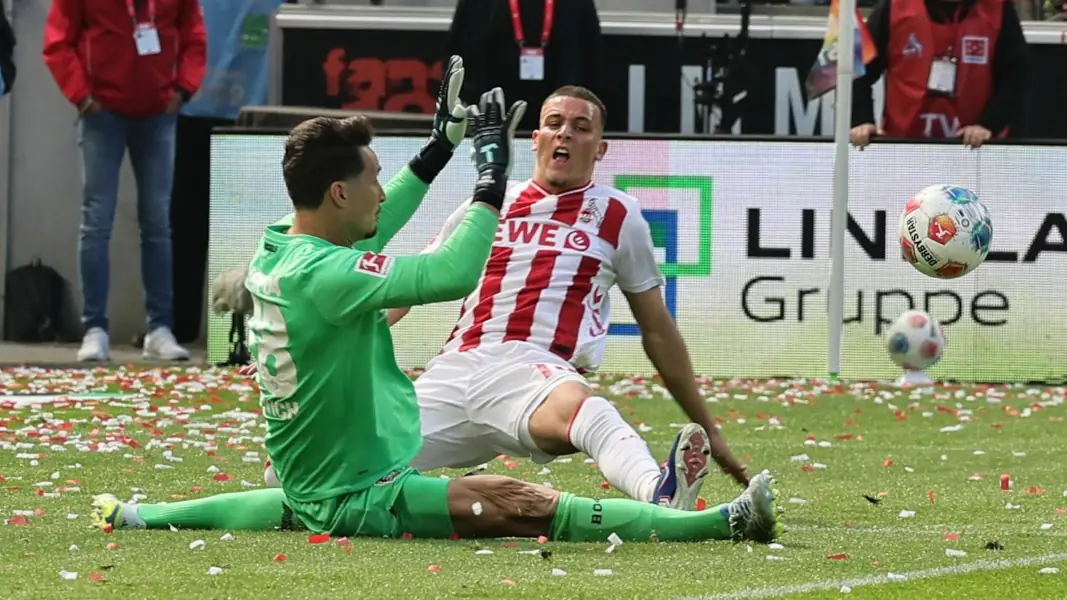 Said El Mala fand gegen Leverkusen kein Vorbeikommen an Janis Blaswich. (Foto: Bucco)