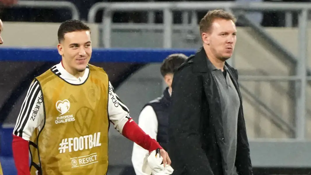 Said El Mala und Bundestrainer Julian Nagelsmann