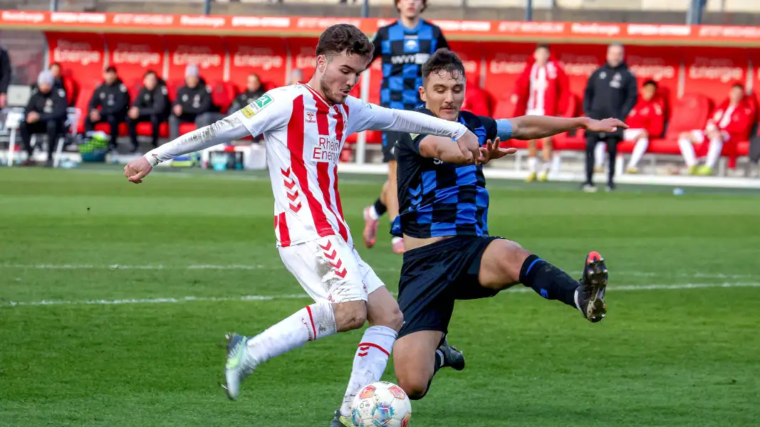 Etienne Borie im Einsatz für die U21 des 1. FC Köln.