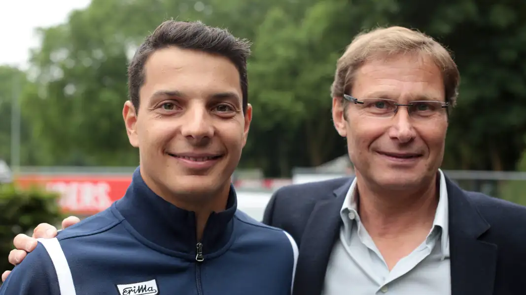 Philipp Hosiner und Dr. Udo Martin im Sommer 2015.