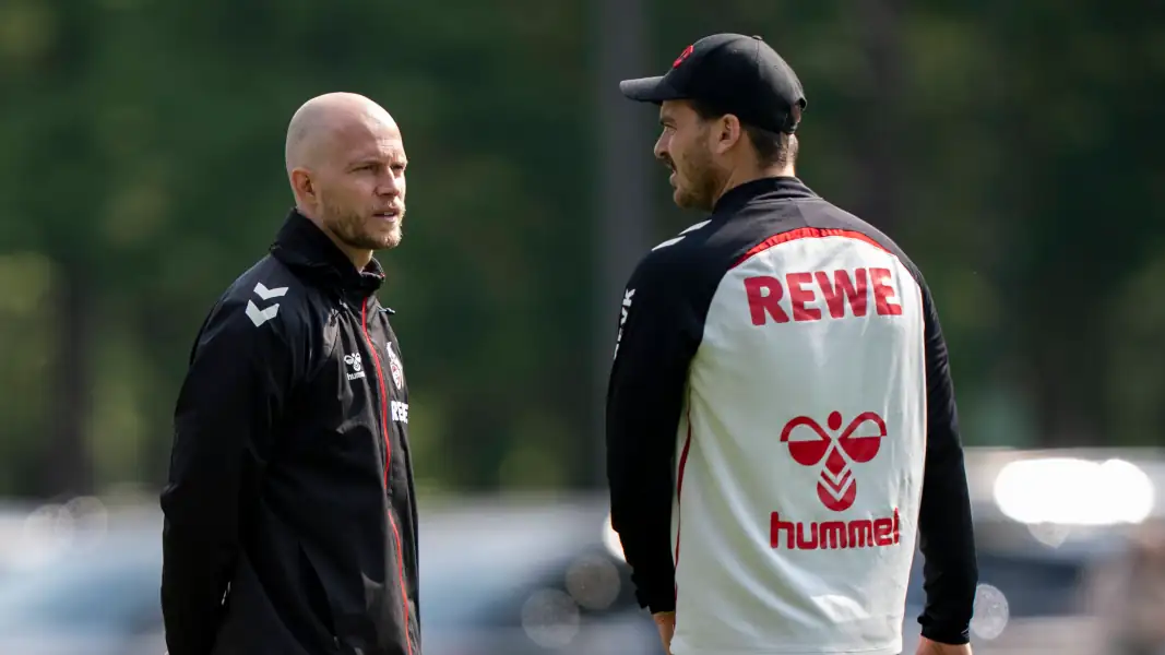 Chefcoach René Wagner mit Athletiktrainer Max Weuthen