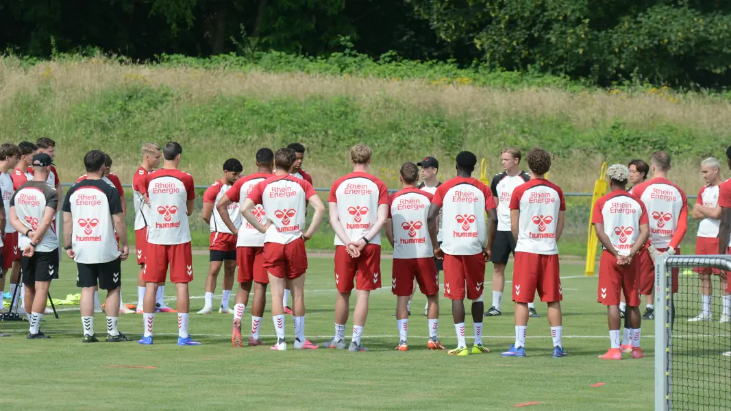 Die U21 des 1. FC Köln am Dienstag. (Foto: GEISSBLOG)
