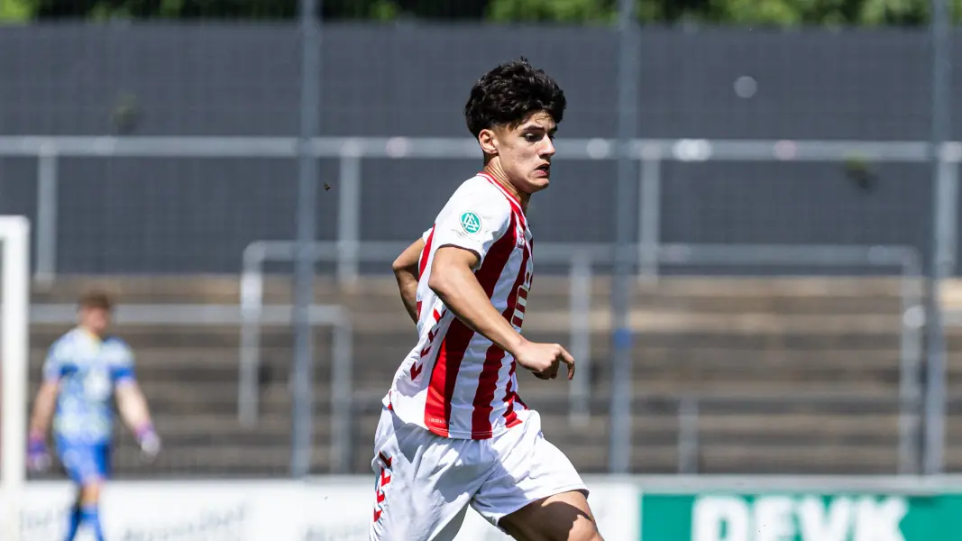 Arian Güzel wurde mit der U19 des 1. FC Köln Vizemeister. (Foto: IMAGO / Beautiful Sports)
