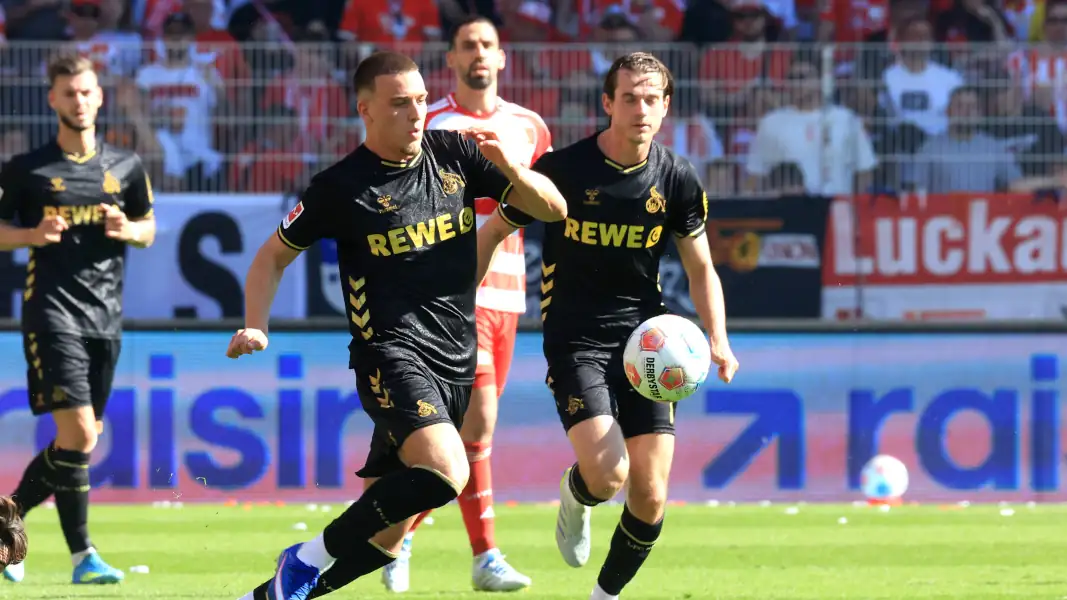Said El Mala und Jakub Kaminski für den 1. FC Köln auf dem Platz.