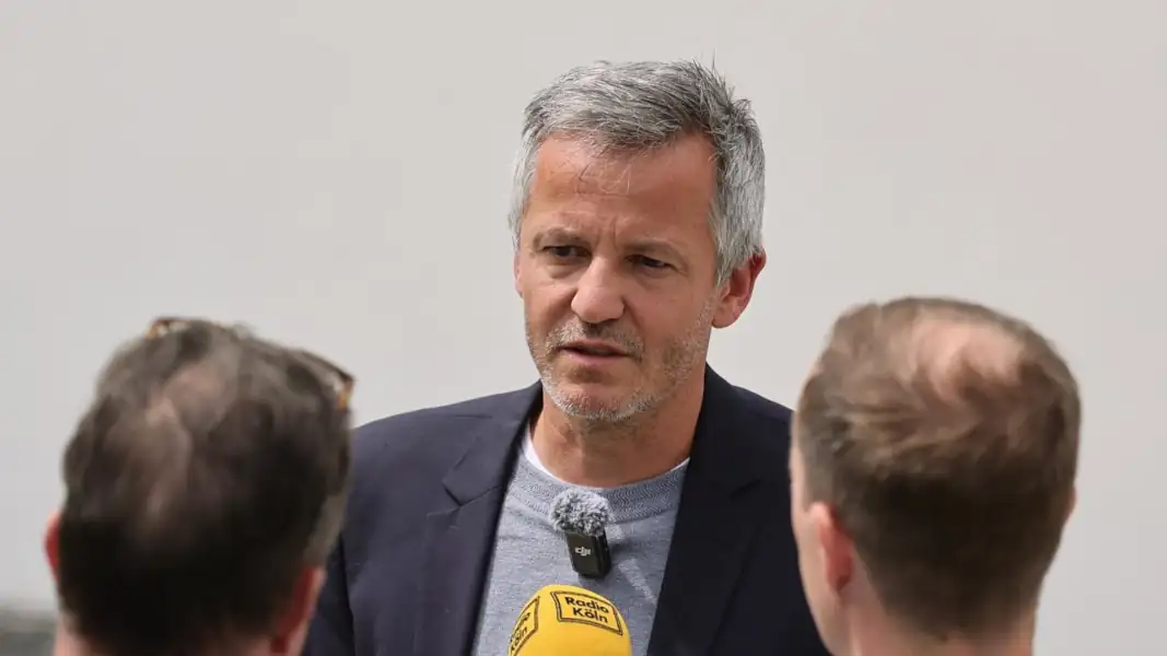 Philipp Türoff am Donnerstag am Geißbockheim. (Foto: Bucco)