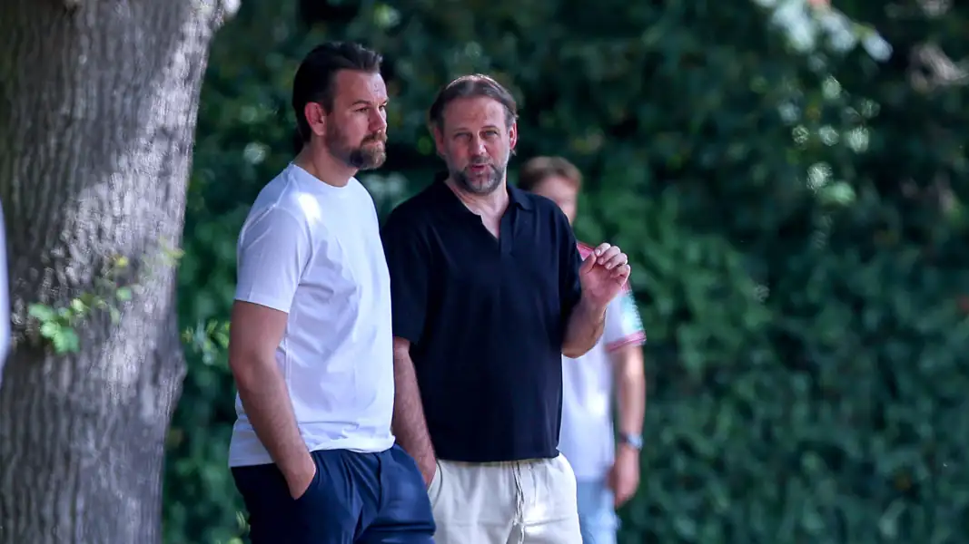 Thomas Kessler und Tim Steidten vom 1. FC Köln.