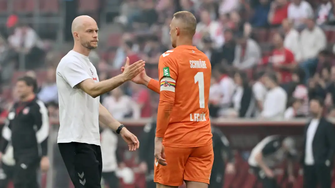 1. FC Köln: Trainer René Wagner und Kapitän Marvin Schwäbe