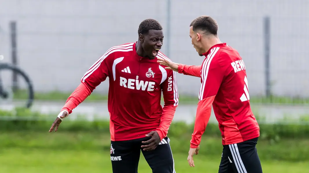 Verstehen sich bestens: Ragnar Ache und Said El Mala. (Foto: IMAGO / Beautiful Sports International)