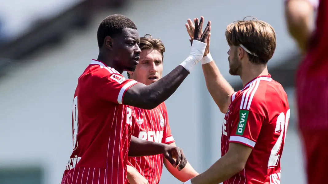 Ragnar Ache brachte den 1. FC Köln gegen Hertha BSC mit 1:0 in Führung. (Foto: IMAGO / Beautiful Sports International)