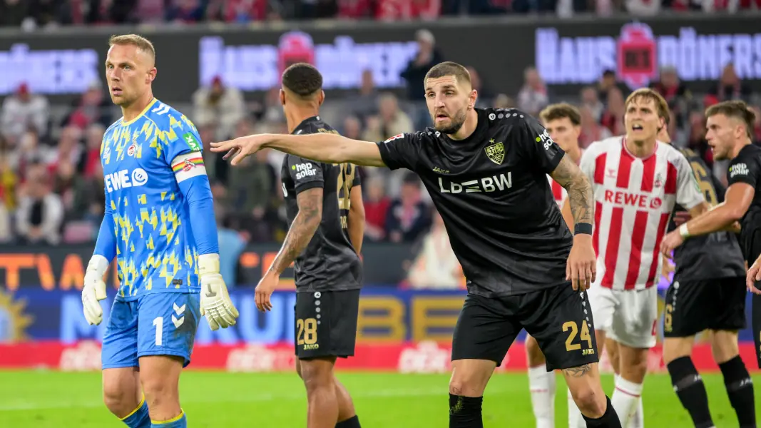 Jeff Chabot gegen den 1. FC Köln. (Foto: IMAGO / Passion2Press)