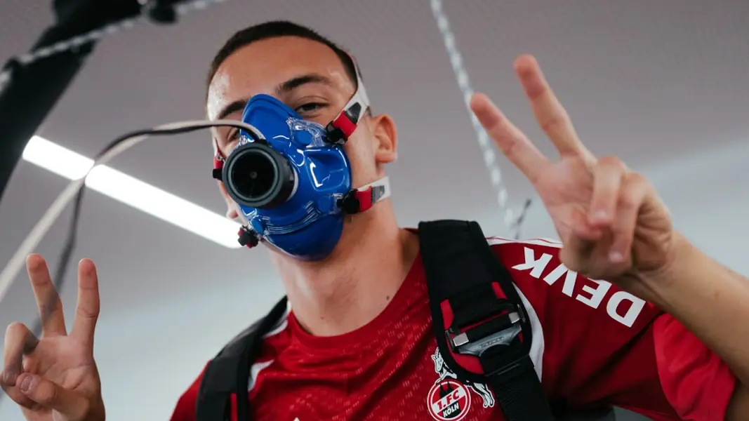 Said El Mala bei der Leistungsdiagnostik. (Foto: 1. FC Köln)