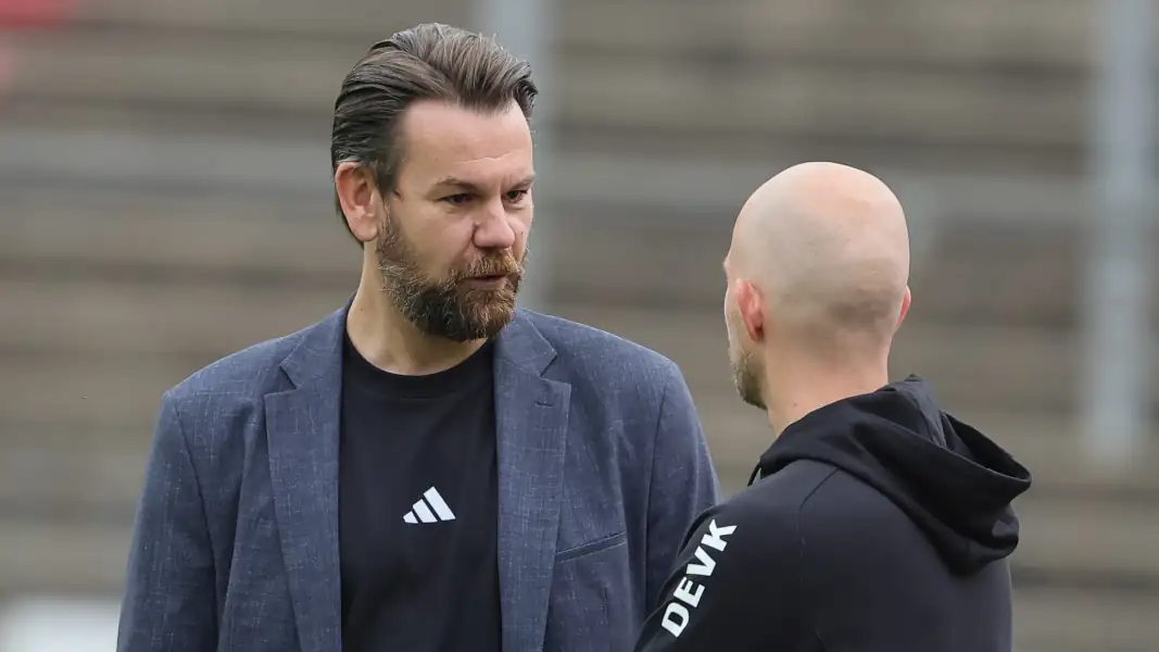 Thomas Kessler und René Wagner beim Testspiel gegen Rheinsüd. (Foto: Bucco)