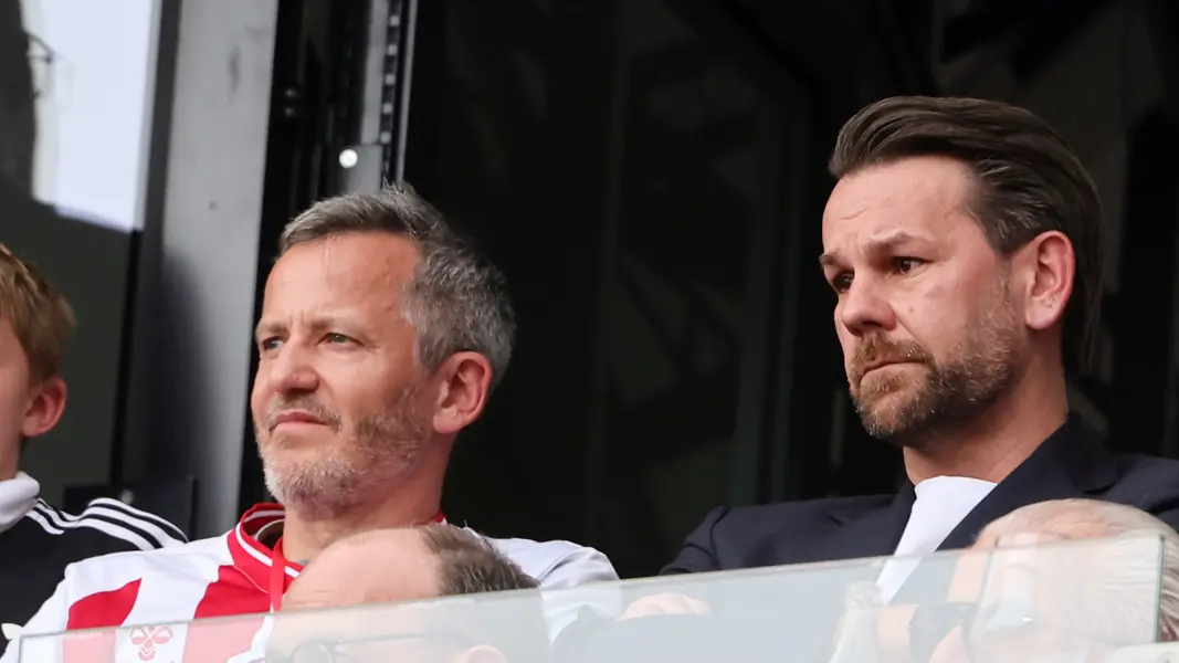 Die FC-Geschäftsführer Philipp Türoff und Thomas Kessler. (Foto: Bucco)