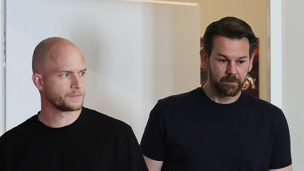 FC-Trainer René Wagner mit Sportchef Thomas Kessler. (Foto: Bucco)