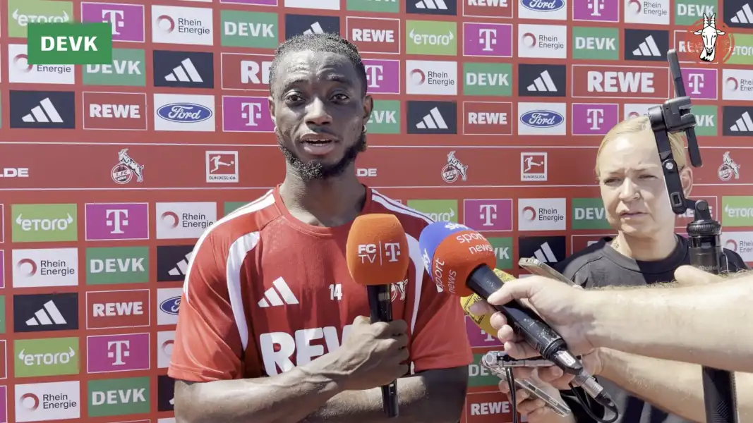 Gideon Mensah im Trainingslager. (Foto: GEISSBLOG)