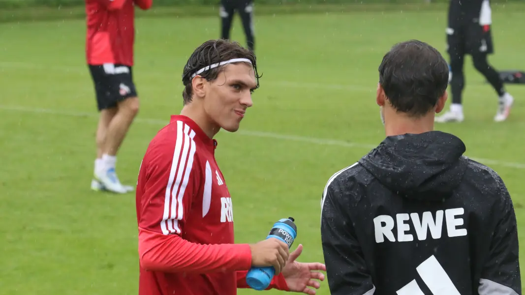 Julian Pauli ist zurück im Mannschaftstraining. (Foto: GEISSBLOG)