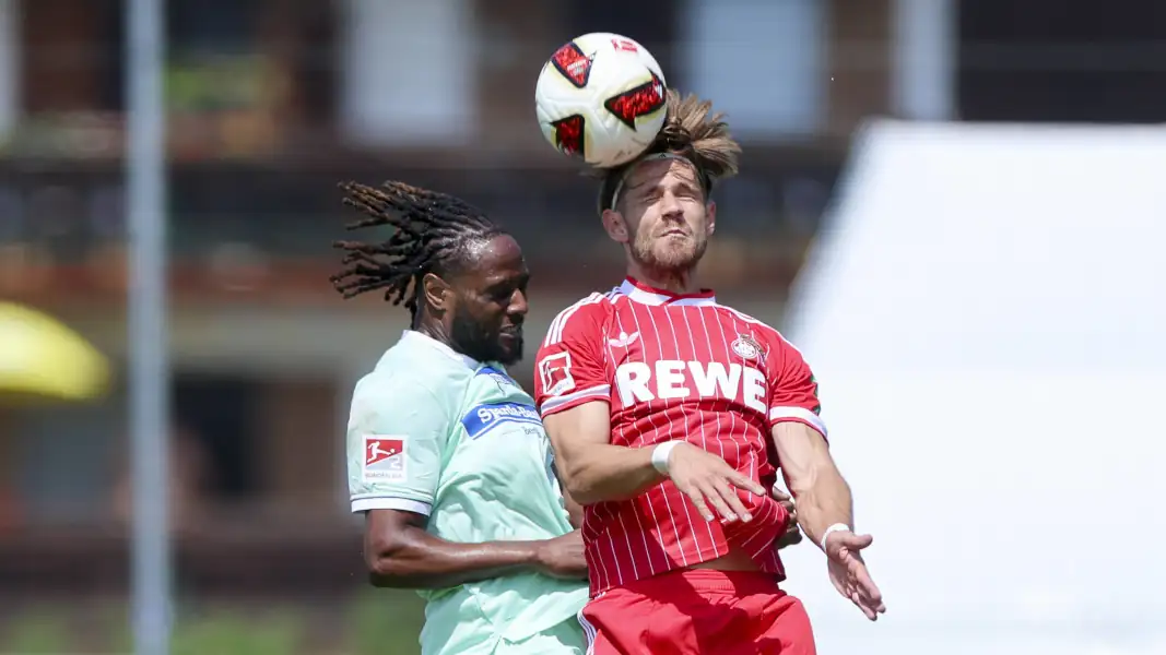 Jan Thielmann im Testspiel gegen Hertha BSC. (Foto: IMAGO / DeFodi Images)