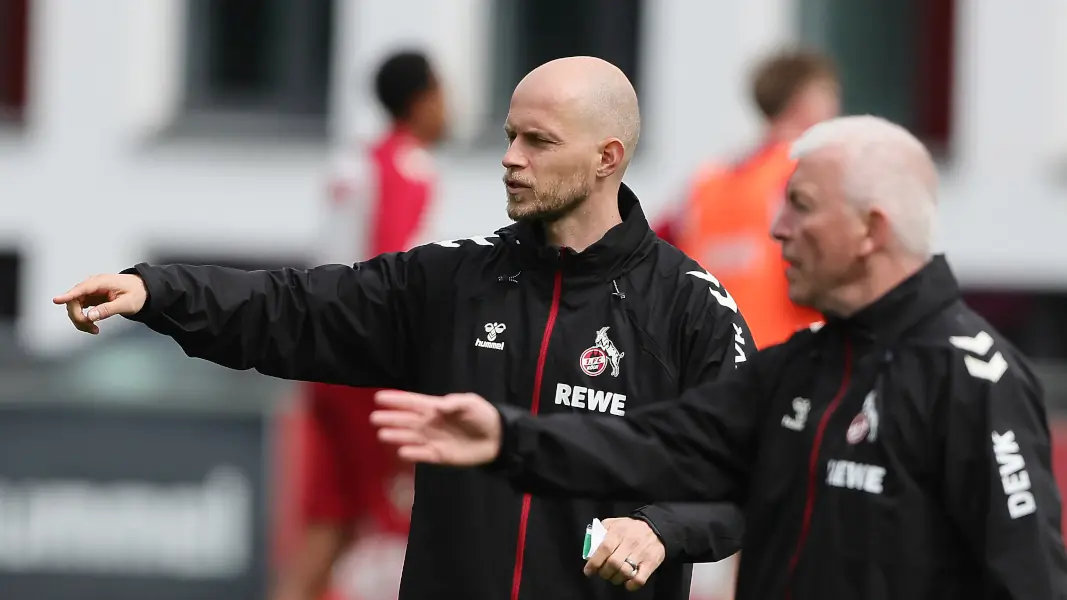 René Wagner mit Co-Trainer Armin Reutershahn. (Foto: Bucco)