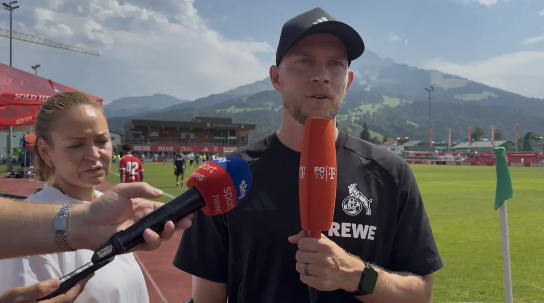 René Wagner nach dem Testspiel gegen Hertha BSC. (Foto: GEISSBLOG)