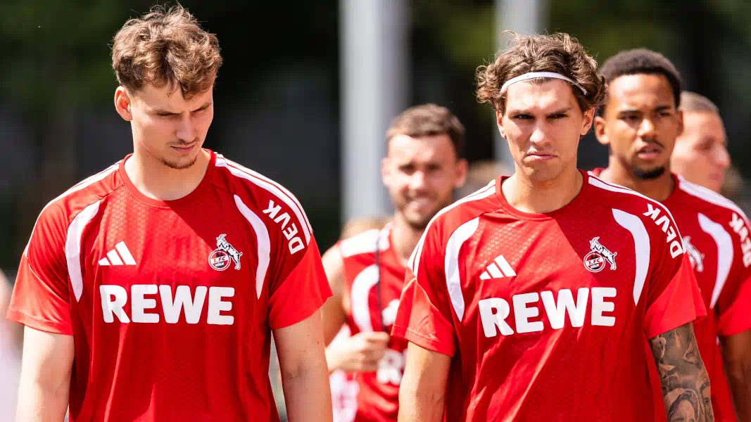 Rav van den Berg und Julian Pauli vom 1. FC Köln.