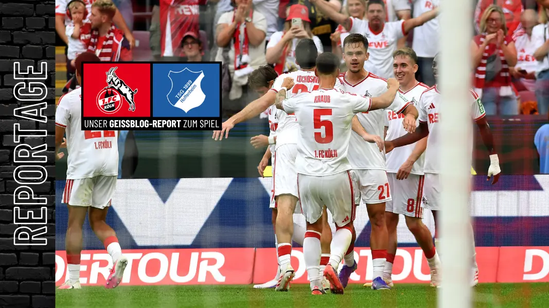 Der 1. FC Köln bejubelt Doppelpacker Thijs Dallinga. (Foto: IMAGO / DeFodi Images)