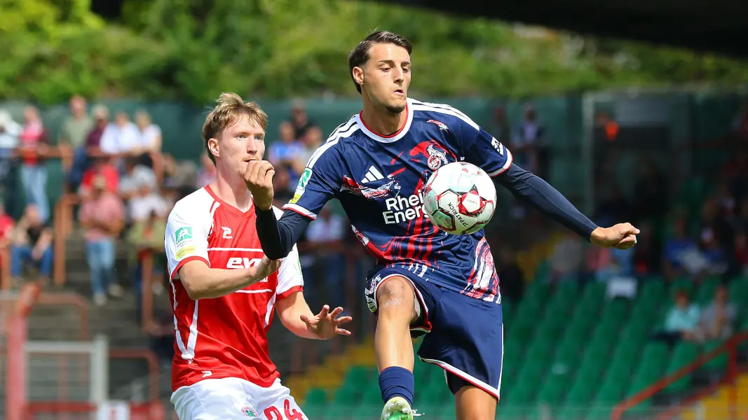 Malek El Mala beim U21-Sieg in Oberhausen. (Foto: IMAGO / Funke Foto Services)