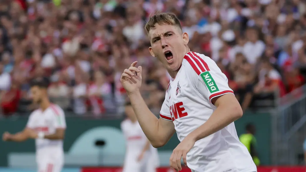 Isak Johannesson jubelt in Würzburg. (Foto: IMAGO / HMB-Media)