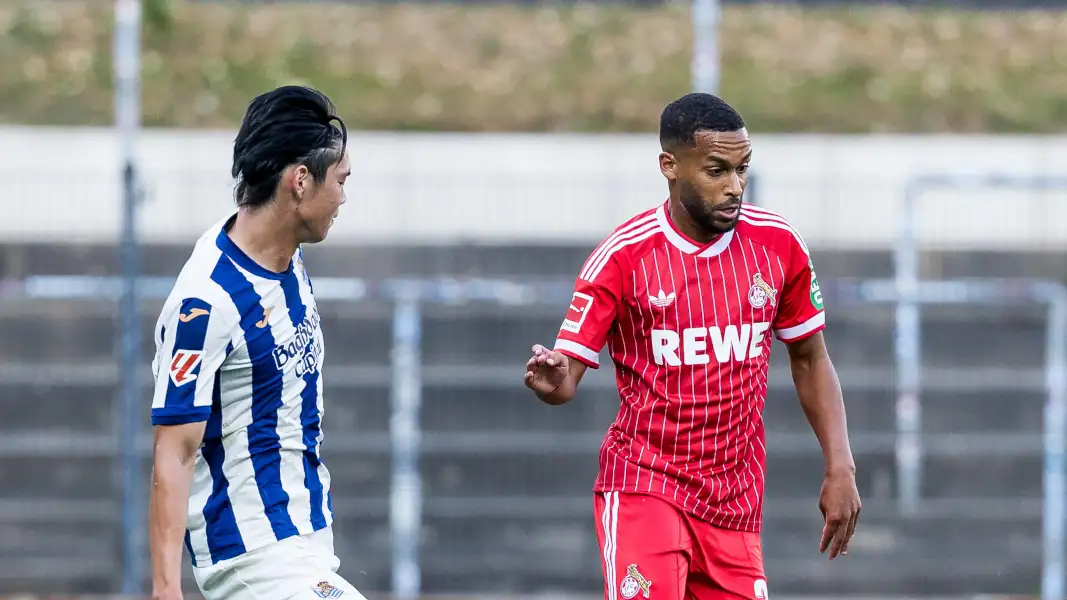 Linton Maina im Testspiel am Freitag gegen Real Sociedad. (Foto: IMAGO / Beautiful Sports International)