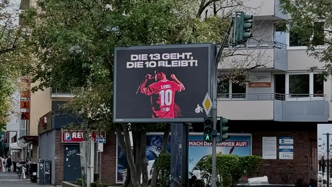 Said El Mala war auf den Leinwänden in Köln präsent. (Foto: Bucco)