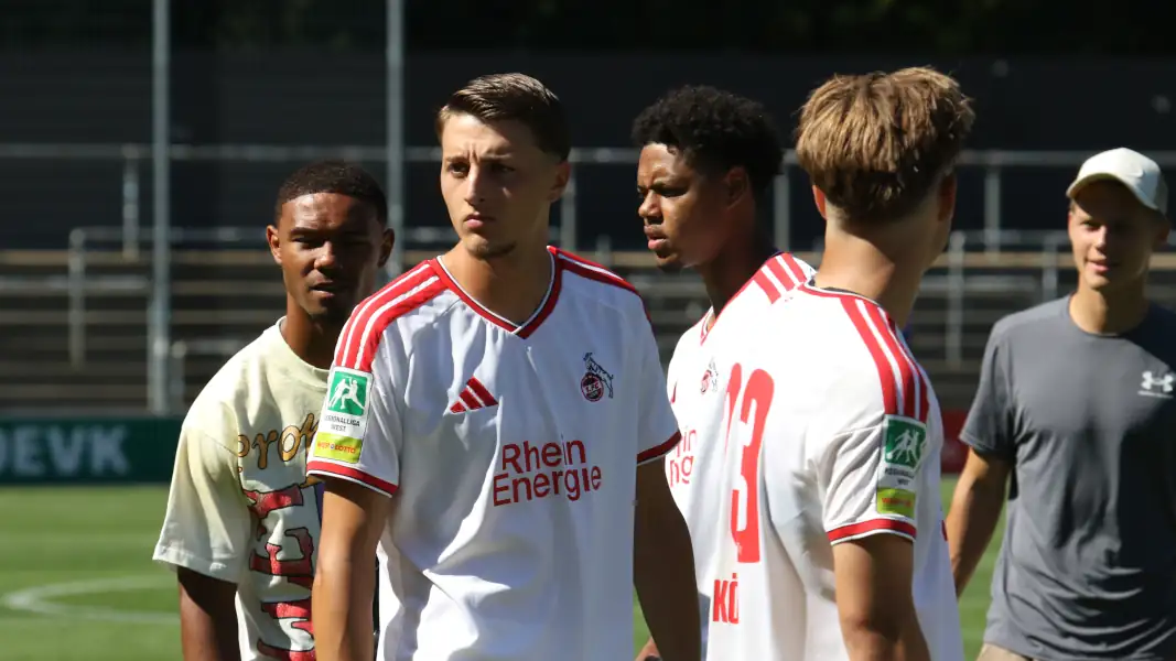Malek El Mala nach dem U21-Sieg gegen Wiedenbrück am Samstag. (Foto: GEISSBLOG)