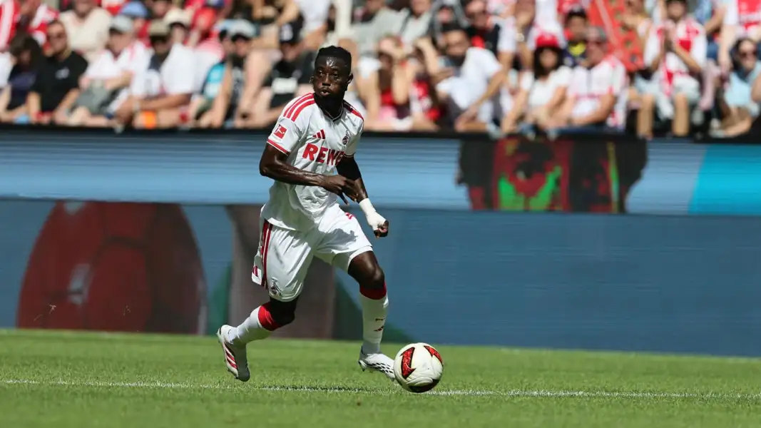 Gideon Mensah bei seinem FC-Debüt. (Foto: Bucco)