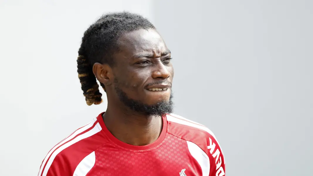 Gideon Mensah steht vor seinem Testspiel-Debüt. (Foto: IMAGO / Panama Pictures)