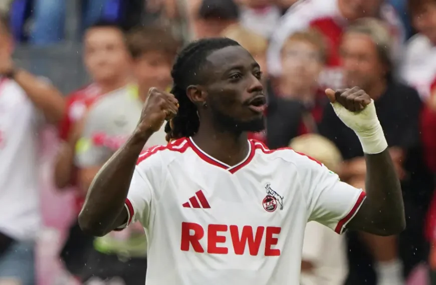 Gideon Mensah gegen Hoffenheim. (Foto: IMAGO / Chai v.d. Laage)