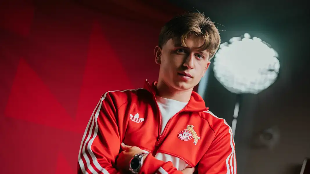 Mikey Moore bei seinem Dienstantritt beim FC. (Foto: 1. FC Köln)