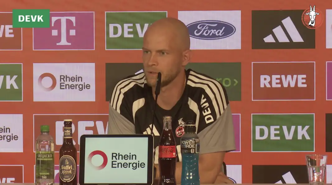 René Wagner auf der Pressekonferenz. (Foto: GEISSBLOG)