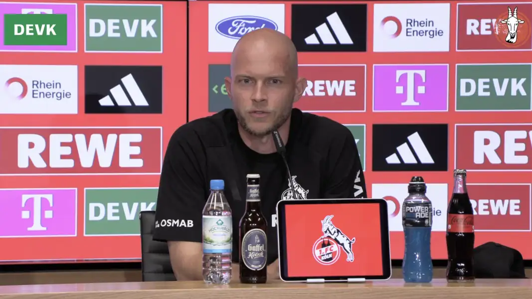 René Wagner auf der Pressekonferenz. (Foto: GEISSBLOG)