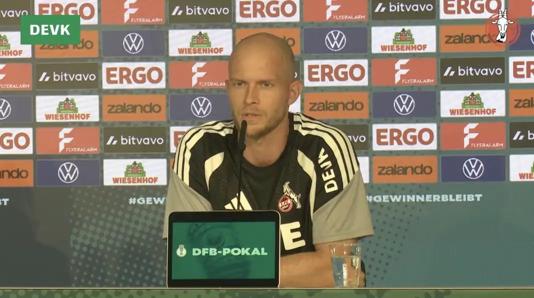 René Wagner auf der Pressekonferenz. (Foto: GEISSBLOG)