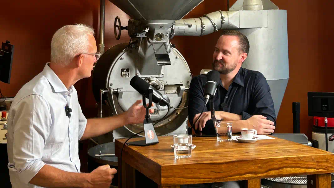 Jörg Alvermann und Geissblog-Reporter Marc Merten.