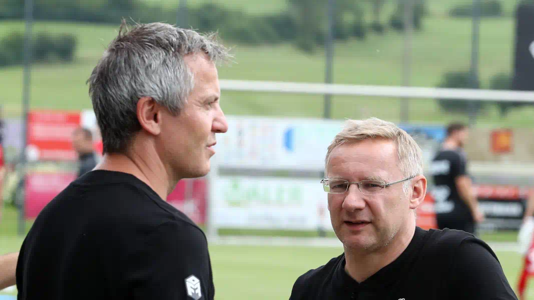 Philipp Türoff und Eckhard Sauren gemeinsam beim 1. FC Köln.