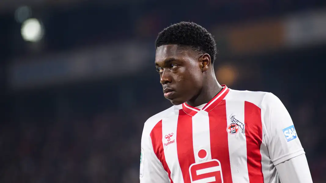Assad Kotya-Fofana im Youth-League-Spiel gegen Inter Mailand im RheinEnergieStadion. (Foto: IMAGO / Vitalii Kliuiev)
