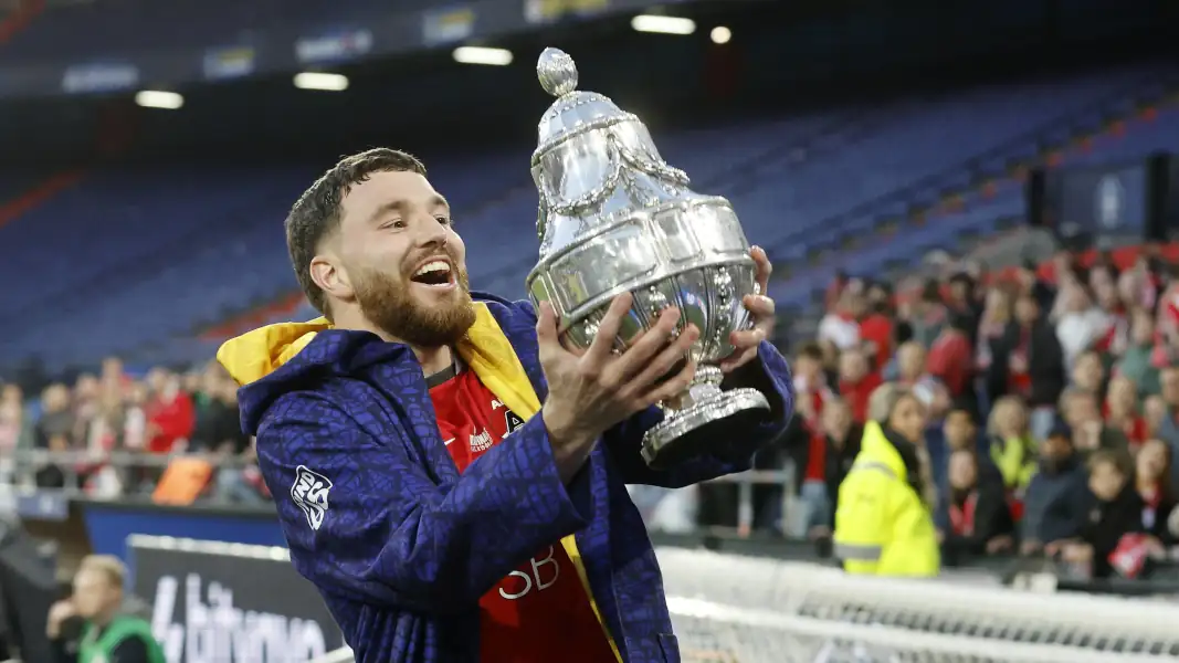 Mees de Wit gewann mit Alkmaar den Pokal. (Foto: IMAGO / ANP)