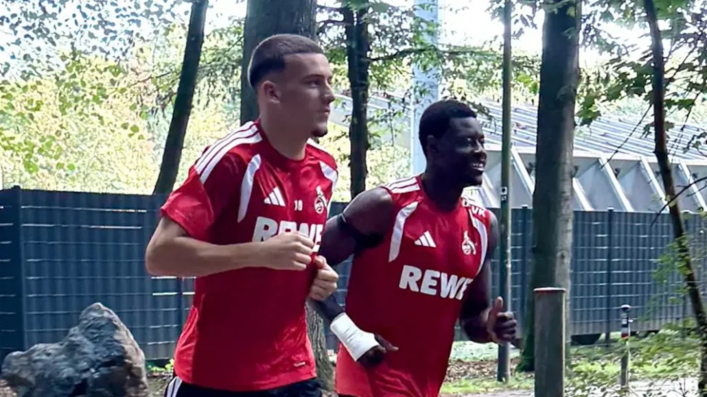 Said El Mala und Ragnar Ache beim Lauftraining. (Foto: Bucco)