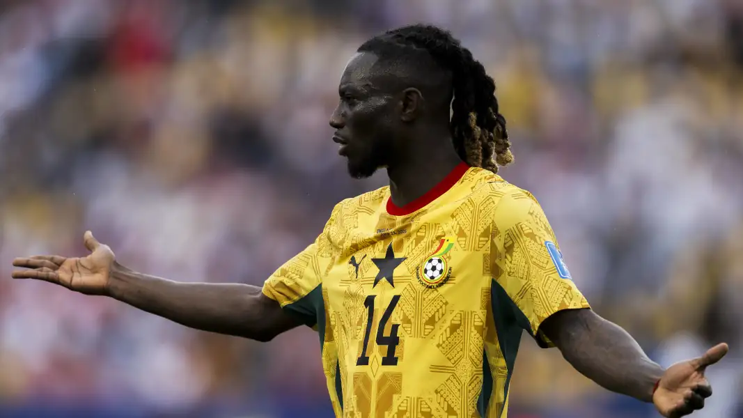 Gideon Mensah erlebte mit Ghana einen Abend zum Vergessen. (Foto: IMAGO / Nicolo Campo)