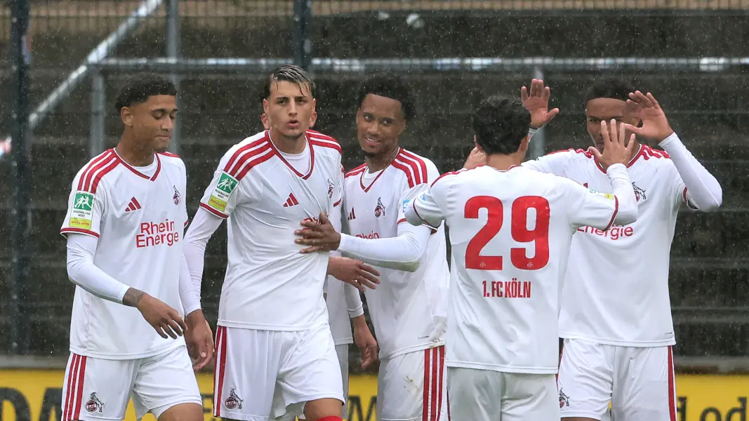 Der Jubel der U21 gegen Bergisch Gladbach hielt nicht lange. (Foto: Bucco)